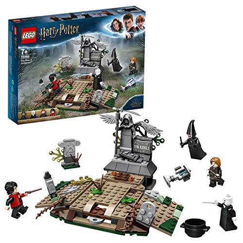 LEGO Harry Potter - Alzamiento de Voldemort, Juguete de construcción del Mundo Mágico, incluye Lápida de Tom Riddle y Minifigura de Voldemort, Novedad 2019 (75965)