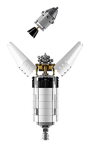 LEGO Ideas-NASA: Apolo Saturno V, maqueta de Juguete de construcción del Cohete Espacial de Multiples Fases (21309)