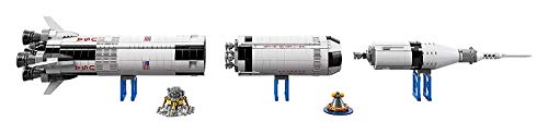 LEGO Ideas-NASA: Apolo Saturno V, maqueta de Juguete de construcción del Cohete Espacial de Multiples Fases (21309)