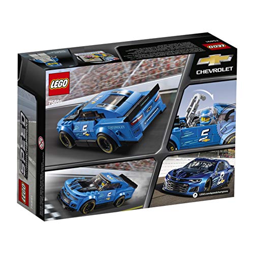 LEGO Speed Champions - Deportivo Chevrolet Camaro ZL1, juguete divertido de construcción de coche deportivo de carreras (75891)