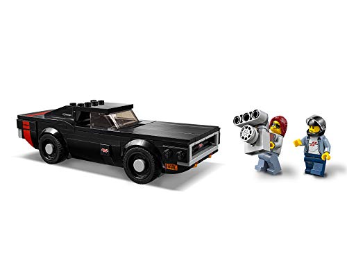 LEGO Speed Champions - Dodge Challenger SRT Demon de 2018 y Dodge Charger R/T de 1970, juguete de construcción de coches deportivos (75893)