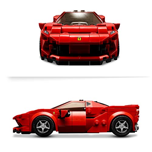 LEGO Speed Champions - Ferrari F8 Tributo, Set de Construcción de Coche de Carreras de Juguete, Incluye Minifigura del Conductor del Deportivo (76895)