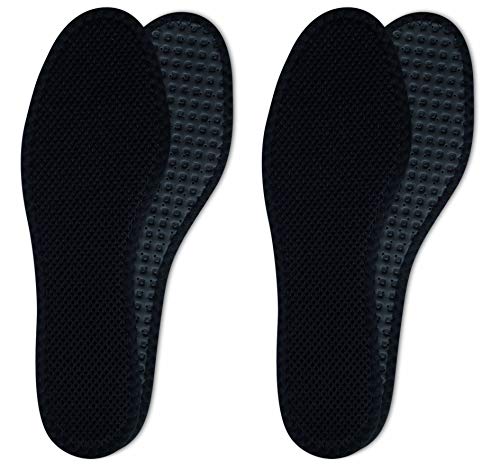 Lenzen Deo Breezers 2 Pares de Plantillas para la Circulación de Aire en el Zapato I Sensación de Frescura I Carbón Activo Antiolor (42)