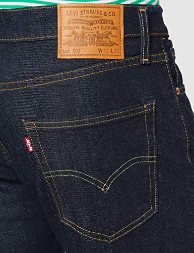 Levi's 502 Regular Taper Jeans, Azul (Rock Cod 0280), 36W / 36L para Hombre