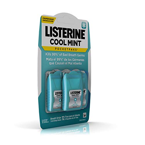 Listerine PocketPaks Coolmint, 3pk, 24ct Breath Strips