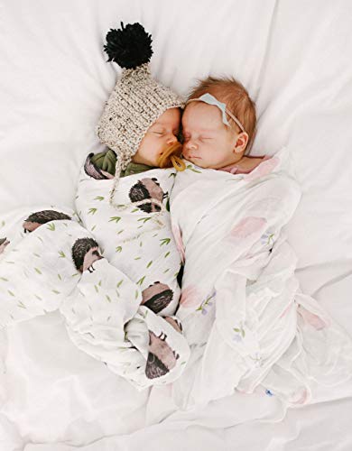 Little Unicorn | Deluxe Muslin Swaddle Single - Manta de muselina Deluxe (Pink Peony)