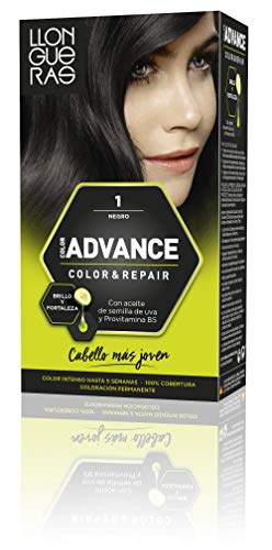 Llongueras Advance Tinte de Cabello Permanente Tono #1 Negro