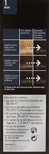 Llongueras Advance Tinte de Cabello Permanente Tono #1 Negro