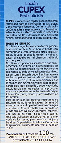 Loción Cupex ZZ Tratamiento Antipiojos, 100 ml