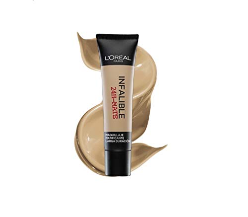 L'Oréal Paris 24H Mate Base maquillaje matificante larga duración tono de piel medio 22 Beige Eclat - 35 ml