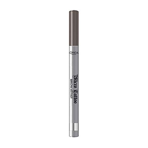 L'Oréal Paris - Brow Artist Micro Tattoo, Perfilador de Cejas, Tono 107 Cool Brunette