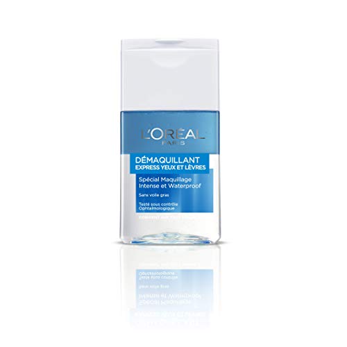 L'Oréal Paris Desmaquillante Suave para Ojos y Labios resistente al agua, 125 ml