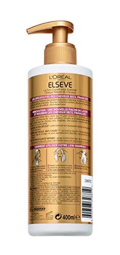 L'Oréal Paris Elsève Low Shampoo Crème Lavante Nutritive pour Cheveux Secs 400 ml