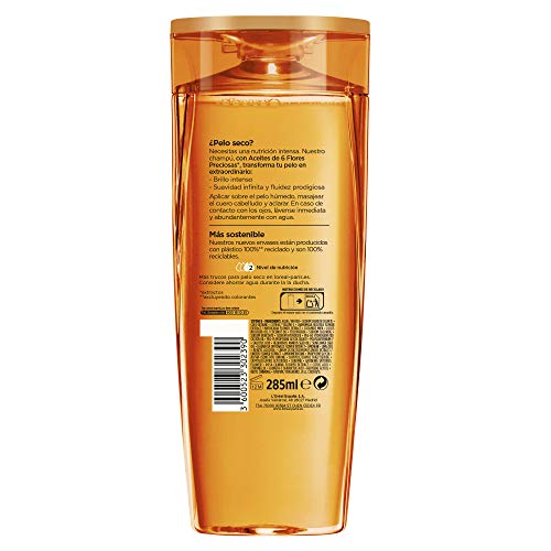 L'Oreal Paris Elvive Aceite Extraordinario Champú Nutritivo para Pelo Seco - 285 ml