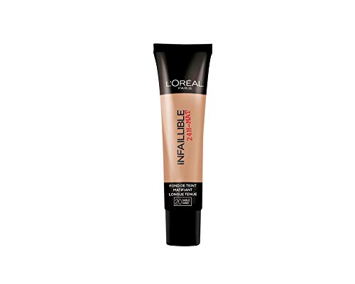 L'Oréal Paris - Indefectible matt maquillaje 20 Sable/Sand - Producto