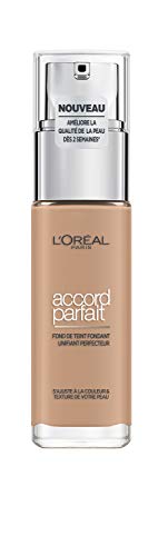 L'Oréal Paris Make-Up Designer Accord Parfait R5 Sable Rosé Frasco dispensador Líquido - base de maquillaje (Sable Rosé, R5, Frasco dispensador, Líquido, Natural, Francia)