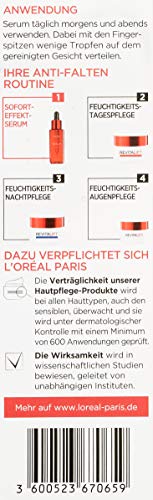 L'Oréal Paris Revitalift Hyaluron Sérum de efecto inmediato, con pro-Elastin y ácido hialurónico, sérum facial antiarrugas, para piel suave y tersa, 30 ml