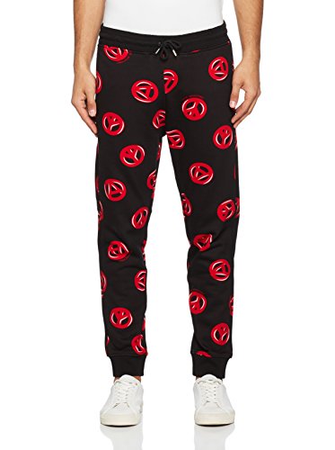 Love Moschino Pantalón Deporte Negro/Rojo M