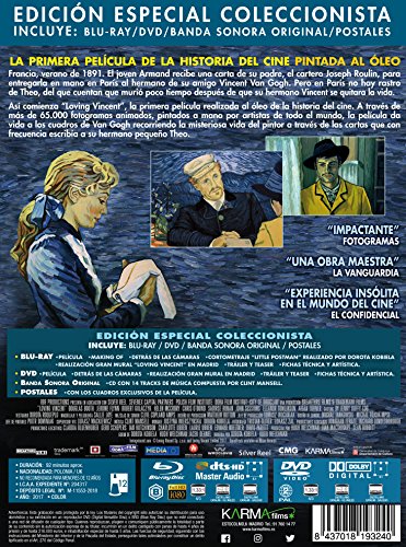 Loving Vincent - Edición Especial Coleccionista [DVD + Blu-ray + Banda Sonora + Postales] [Blu-ray]