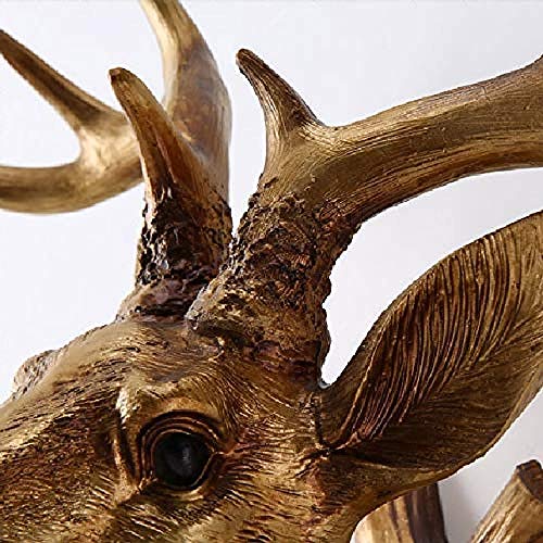 Luz decorativa Antler deer head lámpara de pared country estilo retro sala de estar mesita de noche decoración dormitorio bar craft lámpara de pared