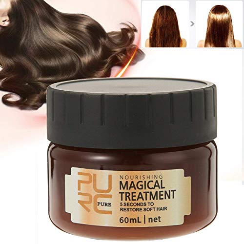 Magical Hair Treatment, Advanced Molecula Hair Roots Treatment Mask - Professtional Hair Deep Conditioner, 5 Seconds to Restore Soft Hair, Instantly Service the Dry and Rough Hair Ends (60 ml)