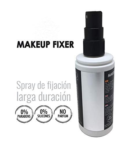 MAKEUP FIXER Spray fijador de maquillaje larga duración 0% siliconas 0% parabenos sin perfume60ml. M·O·I MAKEUP