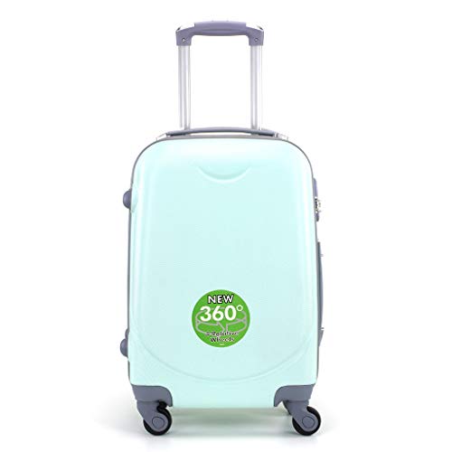 Maleta de Cabina rigida con 4 Ruedas Medidas para Ryanair Gran Variedad de Colores (Verde Agua)