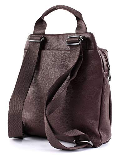 Mandarina Duck Mellow Leather Backpack S Vineyard Wine