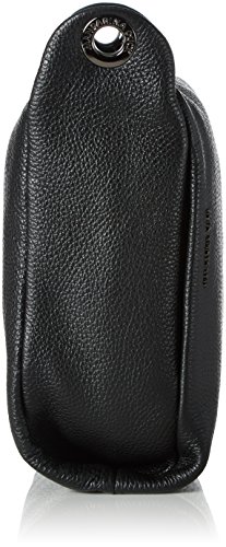 Mandarina Duck Mellow Leather Tracolla, Bolso bandolera para Mujer, Negro (Nero), 10x21x28.5 cm (B x H x T)