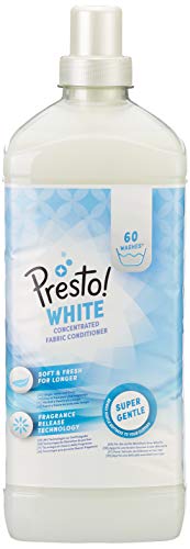 Marca Amazon - Presto! Suavizante concentrado blanco, 360 lavados (6 Packs, 60 cada uno)