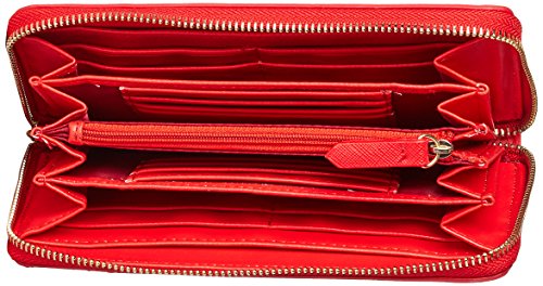 Mario Valentino Divina Sa - Cartera para mujer (3 x 10 x 19,5 cm), color Rojo, talla 3.0x10.0x19.5 cm (B x H x T)