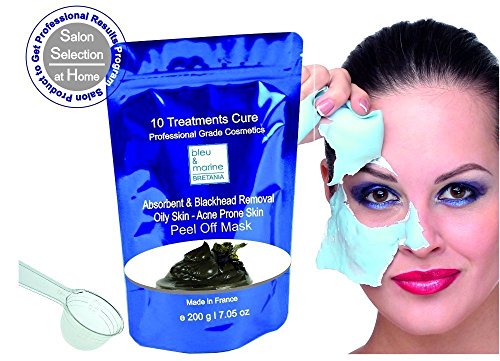 Mascarilla Absorbente Anti Puntos Negros Piel Grasa y Acneica con Dead Sea Mud y Aceite esencial de Neroli ( Flor de Naranjo)- Mascarilla de Barro del Mar Muerto Anti Brillos peel off en polvo - 200 g /10 tratamientos