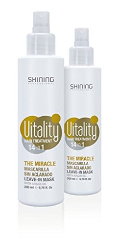 Mascarilla sin aclarado con aceite de argan Shining Professional 200ml