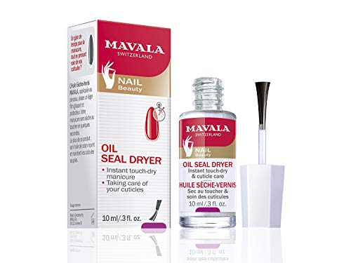 Mavala Oil Seal Dryer Aceite Secante Instantáneo de Uñas con Aceite de Algodón y Vitamina E, Anti-Oxidante, 10 ml