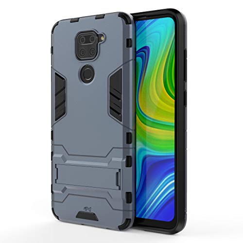 Max Power Digital Funda para móvil Xiaomi Redmi Note 9 (6.53") con Soporte - Carcasa Híbrida Antigolpes Resistente (Xiaomi Redmi Note 9, Azul Marino)