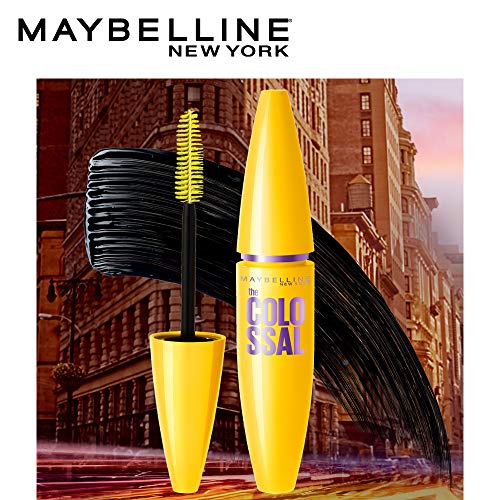 Maybelline New York Máscara de pestañas The Colossal Volum Express, Tono Negro