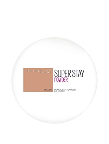 Maybelline Superstay 24H Powder 21 Nude polvo facial 1 - Polvos faciales (Nude, Mate, 24 h, Esponja, Italia, 1 pieza(s))