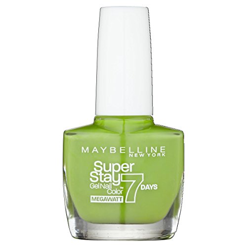 Maybelline SuperStay Mega Watt 7days 660 Lime Me Up Verde esmalte de uñas - esmaltes de uñas (Verde, Lime Me Up, Francia, 1 pieza(s), 20 mm, 78 mm)