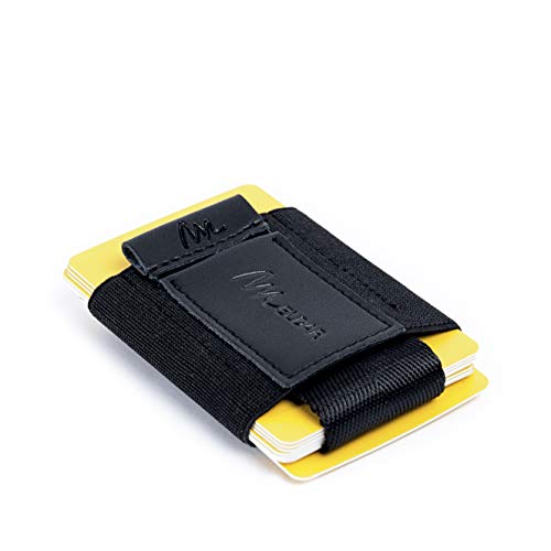 Meldar Tarjetero Ultra Slim Unisex. PortaTarjetas de Cuero con Bolsillo Independiente para Billetes y Monedas. Cartera Deportiva para Tarjetas y Dinero. Slim Clip Wallet. Money Card Holder