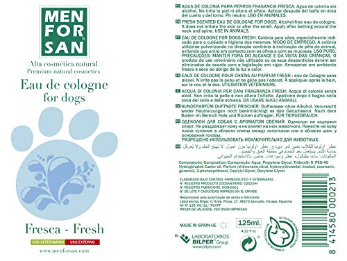 MENFORSAN Agua de Colonia para Perros Fresh - 125 ml