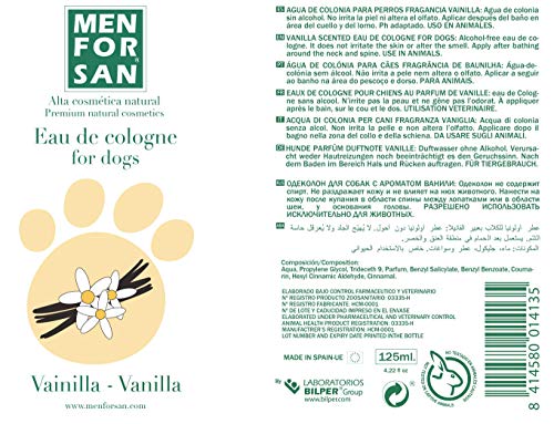 MENFORSAN Agua de Colonia para Perros Vainilla -125 ml