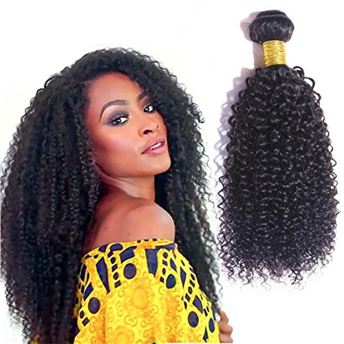 Meydlee 1 PC 1oo la extensión del pelo rizado rizado humano barato 1 Paquete de Remy de la Virgen del pelo humano de la armadura de la trama de 100 gramos de negro de Natural , 26inch