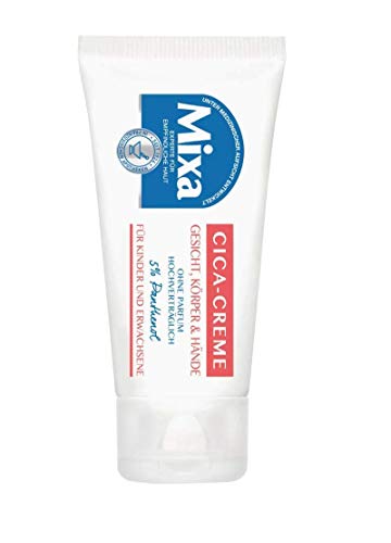 Mixa Cica Crema para cuerpo, cara y manos sin parabenos y perfume, para niños y adultos, 50 ml