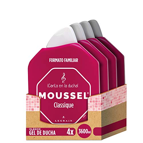 Moussel - Gel Ducha Clasico, Pack de 4x900ml