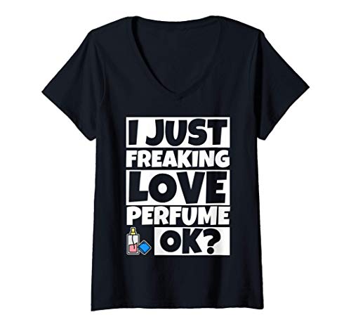 Mujer Perfume Lover Funny - Perfumes Humor Regalo Camiseta Cuello V