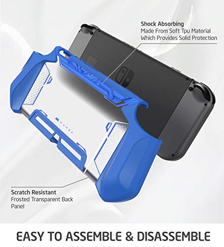 Mumba Carcasa para Nintendo Switch [Blade Series] Compatible con Nintendo Switch Console y Controlador Joy-Con Azul