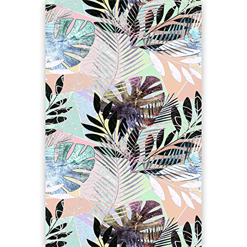 murando Fotomurales Hojas Tropicales Monstera 150x280 cm Papel pintado tejido no tejido Decoración de Pared decorativos Murales moderna de Dise?o Fotográfico Exotico Colorido b-B-0298-am-a