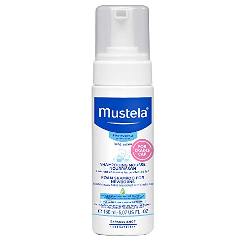 Mustela - Champú de espuma para recién nacidos, 150 ml