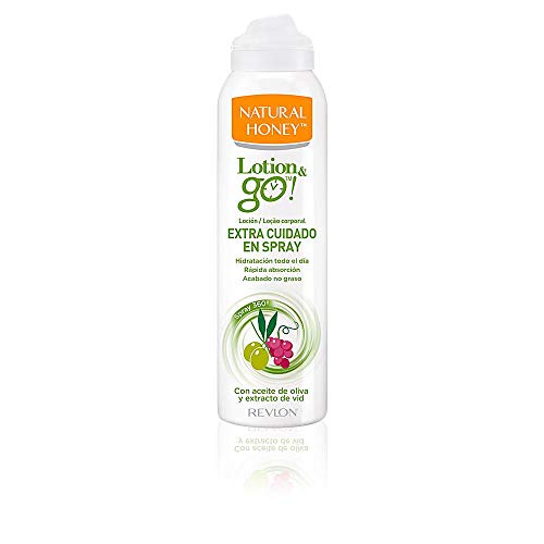 Natural Honey Loción Corporal en Spray Lotion&Go! Extra Cuidado, Pack de 6 x 200ml