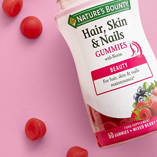 Nature's Bounty Complemento alimenticio para el Pelo, Piel y Uñas Gummies - 60 Unidades